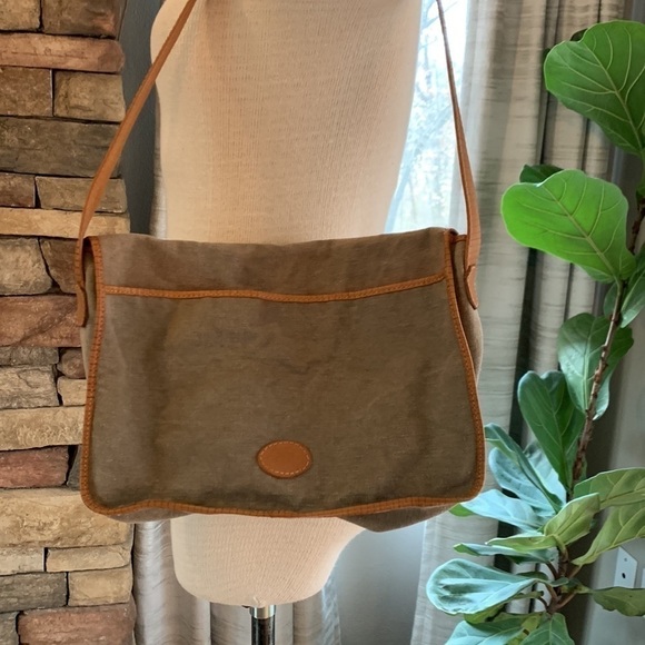 Fossil canvas and leather shoulder bag - Picture 4 of 10